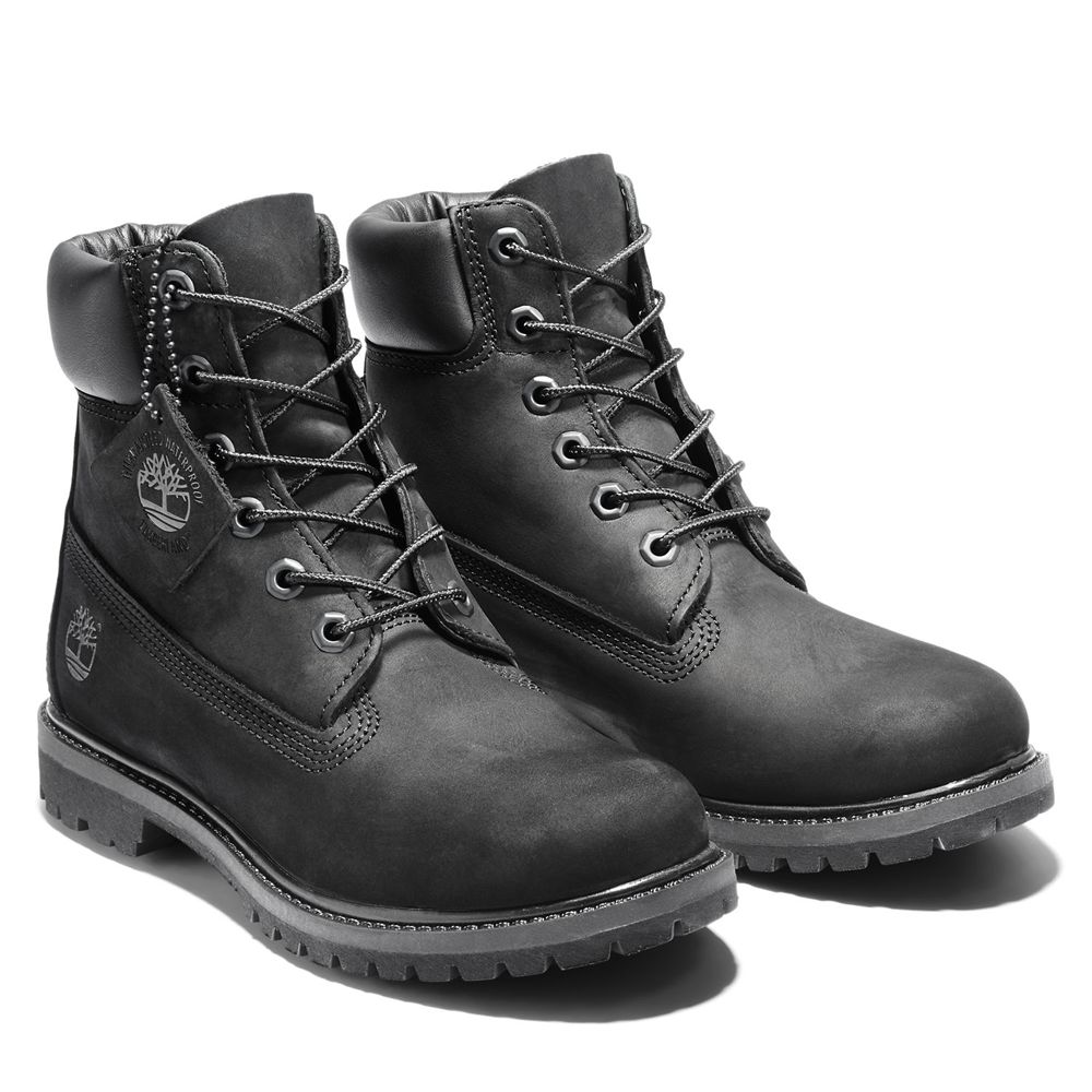 Bocanci 6-Inch Timberland Dama Negrii - Premium Waterproof - Romania - SDVFZY938